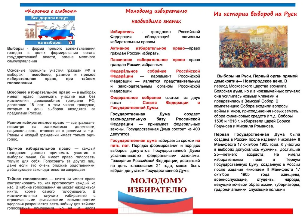 буклет выборы 1