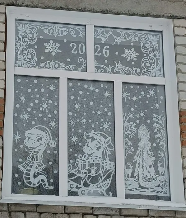 новогодние окна