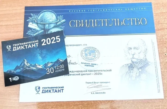 Географический диктант 2025